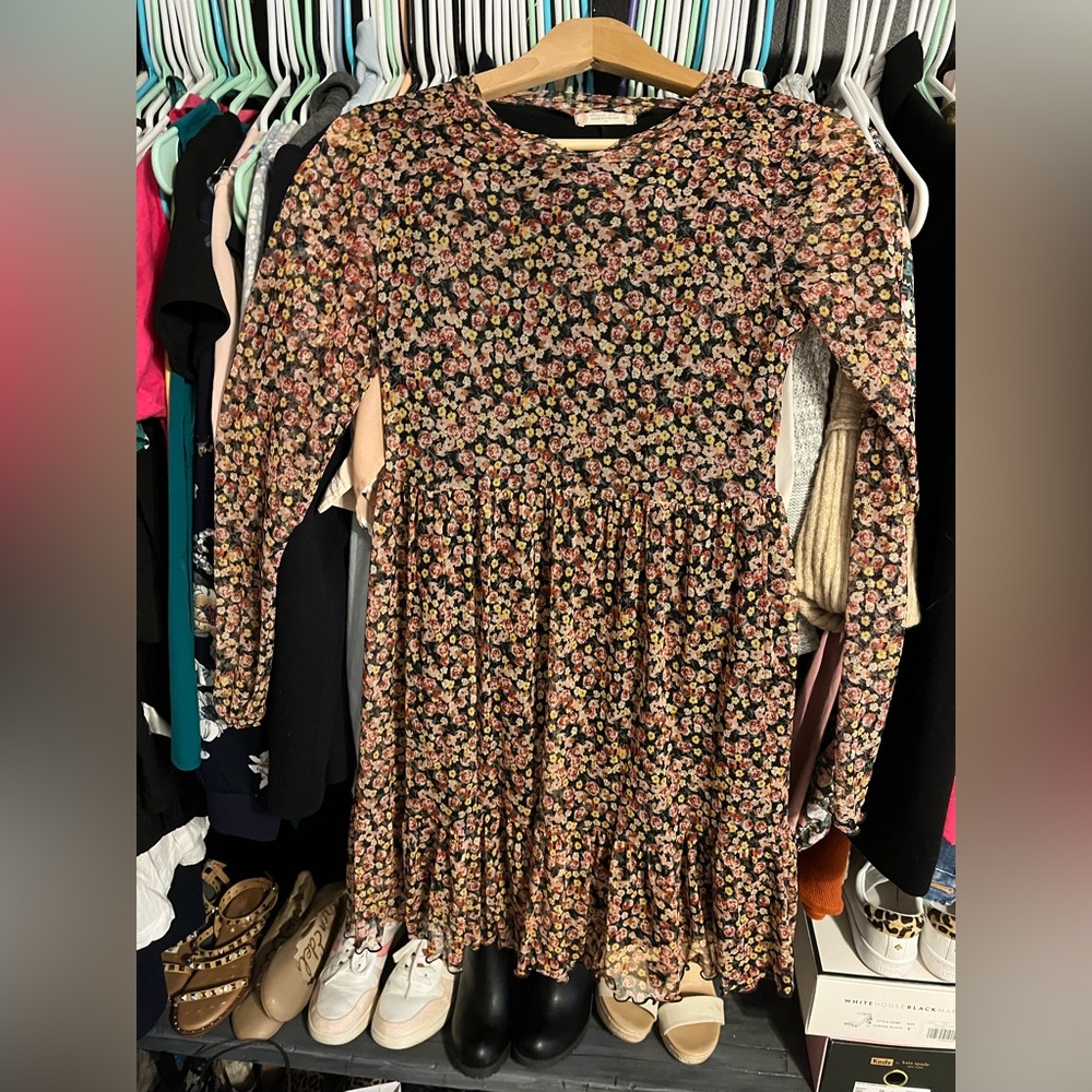 Altar’s state long sleeve sleeve mini dress